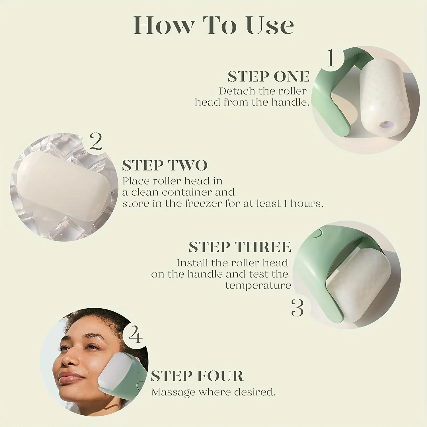 Ventora Ice Face Roller -Cooling Facial Massage Tool