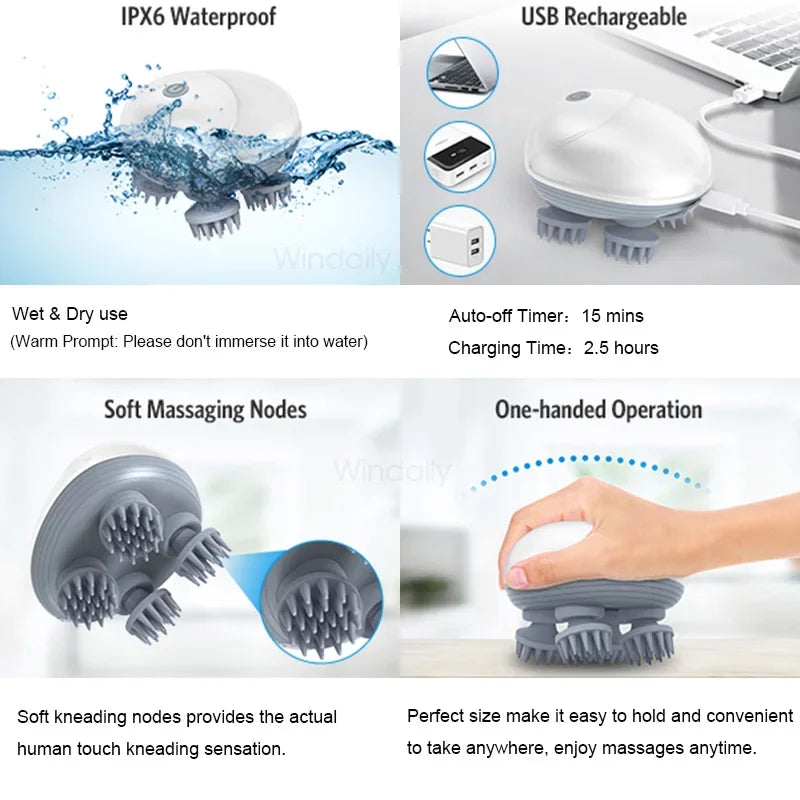 Electric Scalp Massager Pro